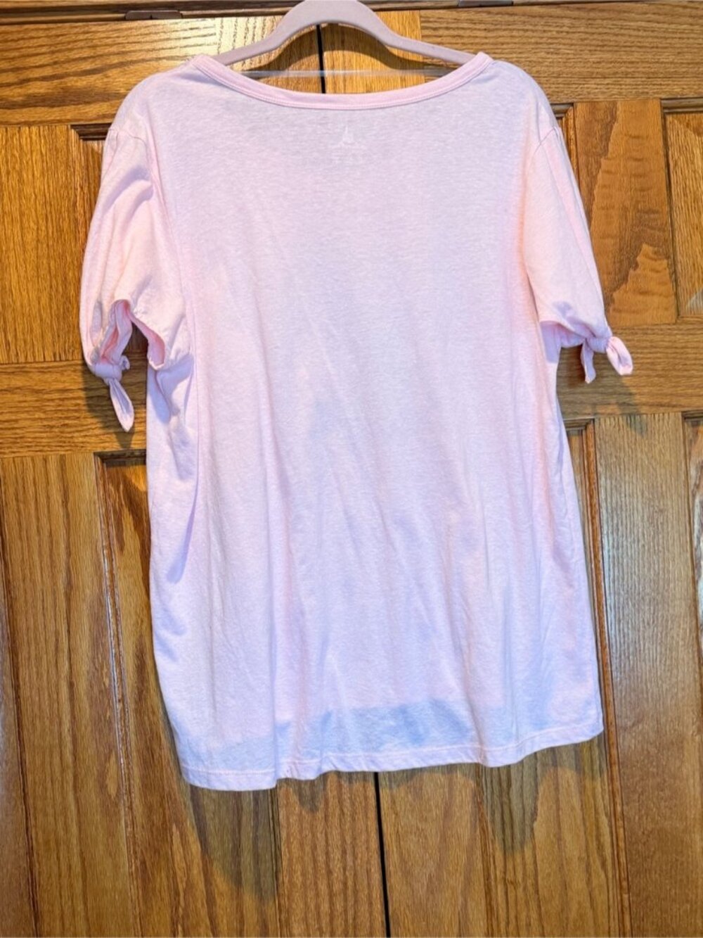 Walt Disney World Parks Light Pink 2019 Castle V-Neck Top - Picture 2 of 6